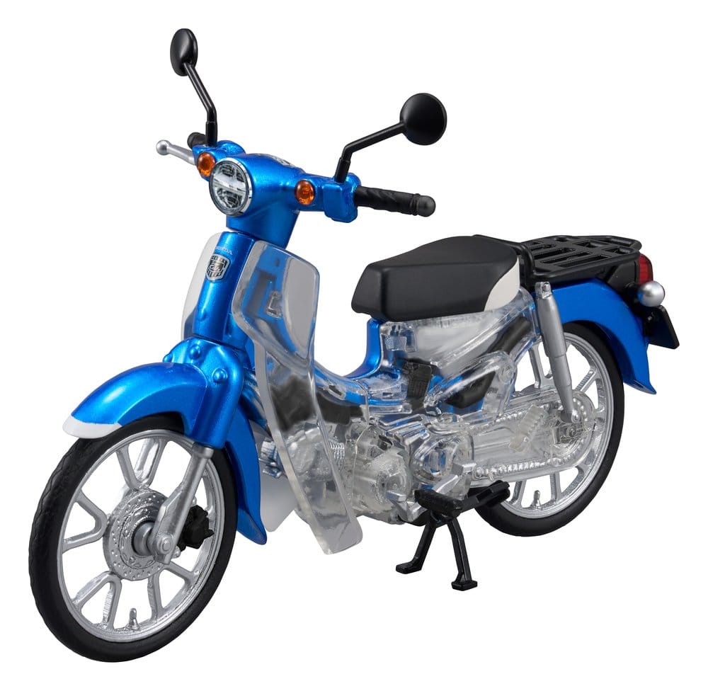 Honda Kaitanics Plastic Model Kit Super Cub 110 Glint Wave Blue Metalic