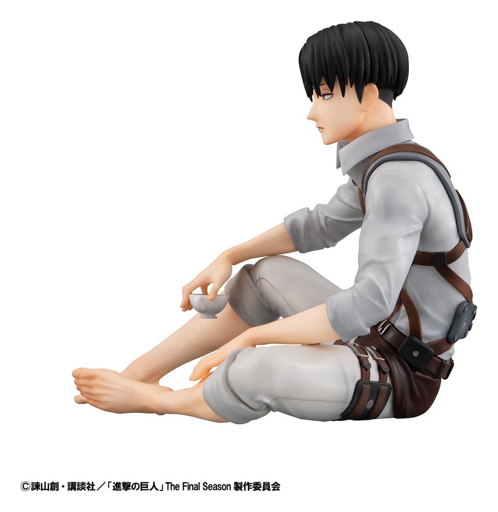 Attack on Titan G.E.M. Series PVC Figures 2-Pack Eren Yeager & Squad Captain Levi Palm Size