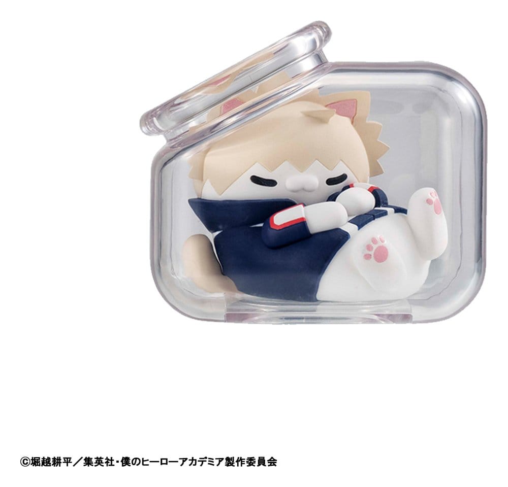 My Hero Academia Mega Cat Project Mini Figures Good Night Heroaca Cats 6 cm Blind Box Display (8)