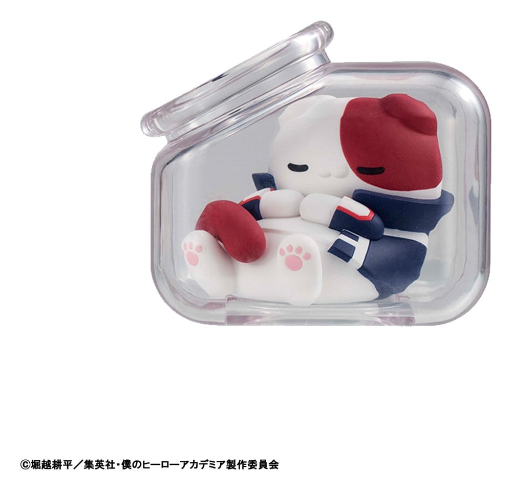 My Hero Academia Mega Cat Project Mini Figures Good Night Heroaca Cats 6 cm Blind Box Display (8)