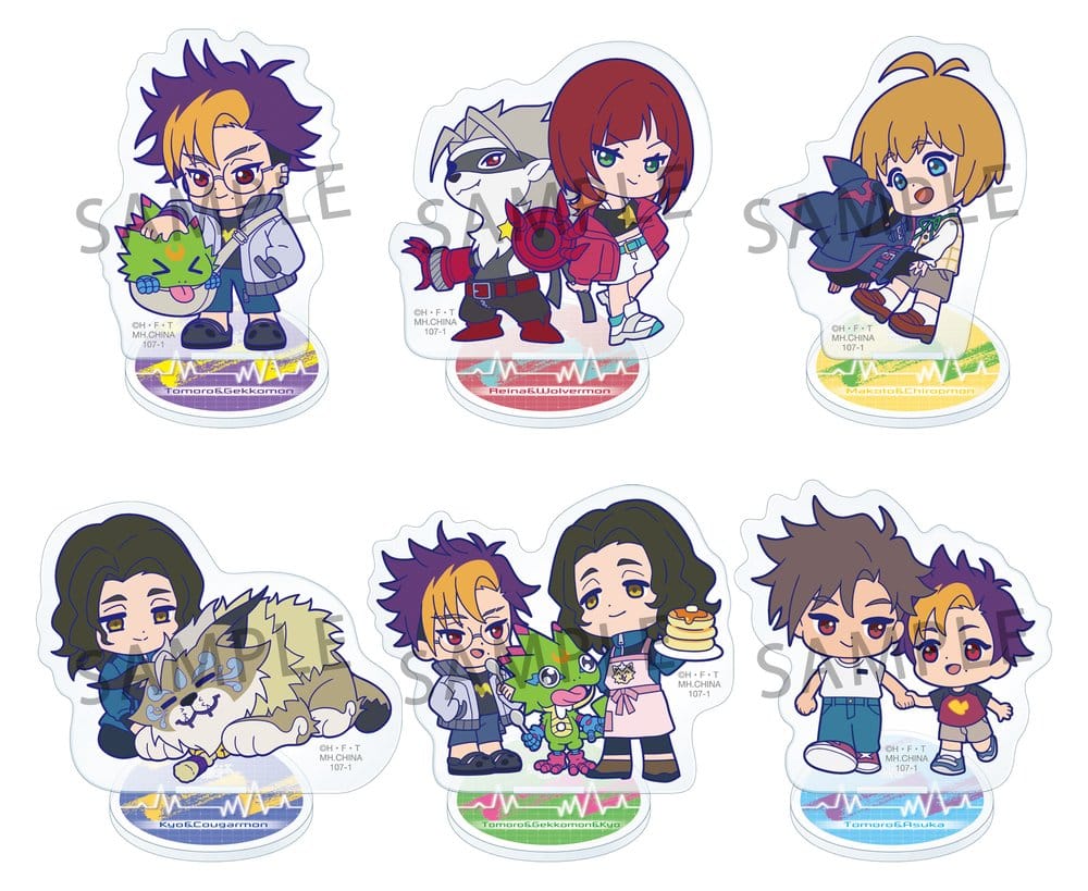 Digimon Buddycolle Acrylic Stands Beatbreak 6 cm Blind Box Display (6)