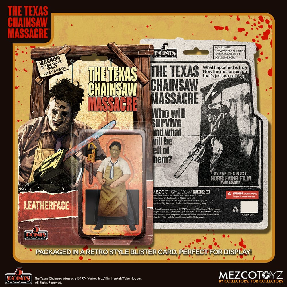 The Texas Chain Saw Massacre (1974) 5 Points Action Figure Leatherface 10 cm