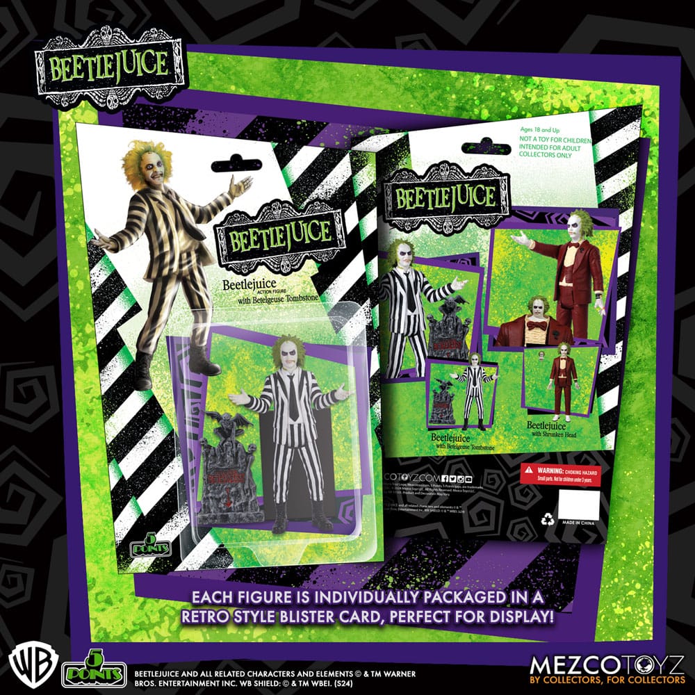 Beetlejuice 5 Points Action Figures 10 cm Assortment (14)