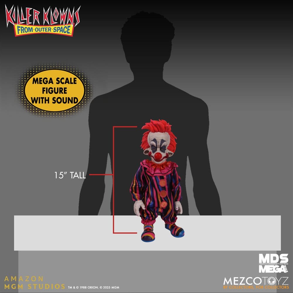 Killer Klowns from Outer Space MDS Mega Scale Plush Doll Rudy 38 cm