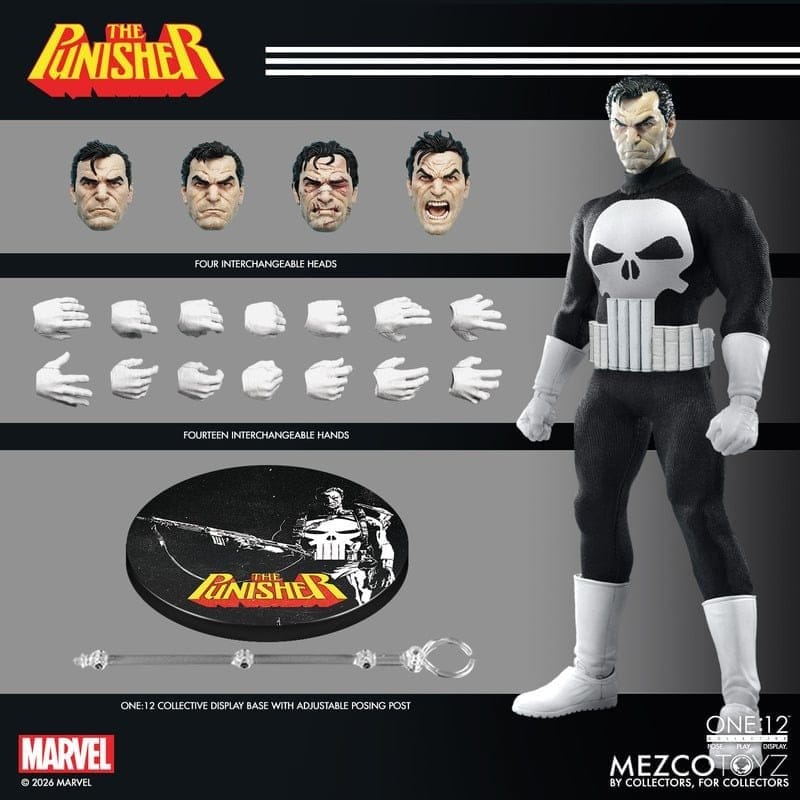 Marvel Comics One:12 Collective Action Figure 1/12 Punisher 17 cm