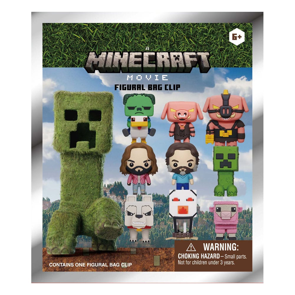 Minecraft 3D PVC Bag Clips Series 1 Display (24)