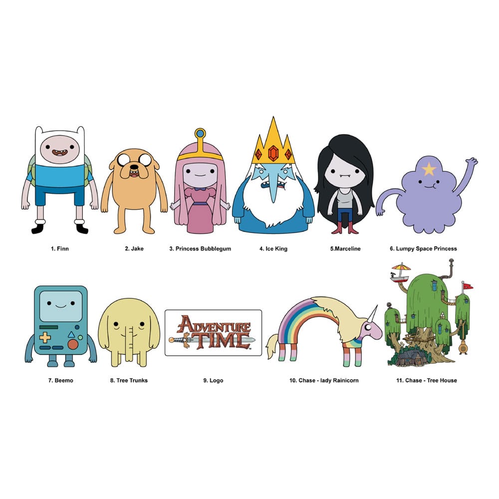 Adventure Time 3D PVC Bag Clips Series 1 Display (24)