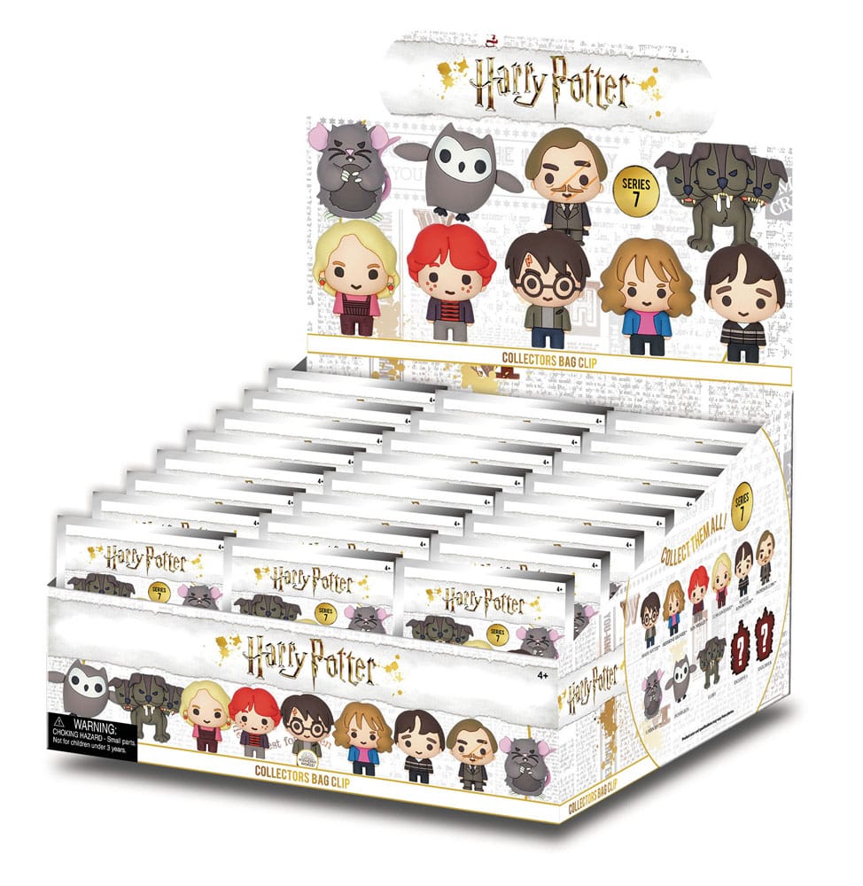 Harry Potter 3D PVC Bag Clips Series 7 Display (24)