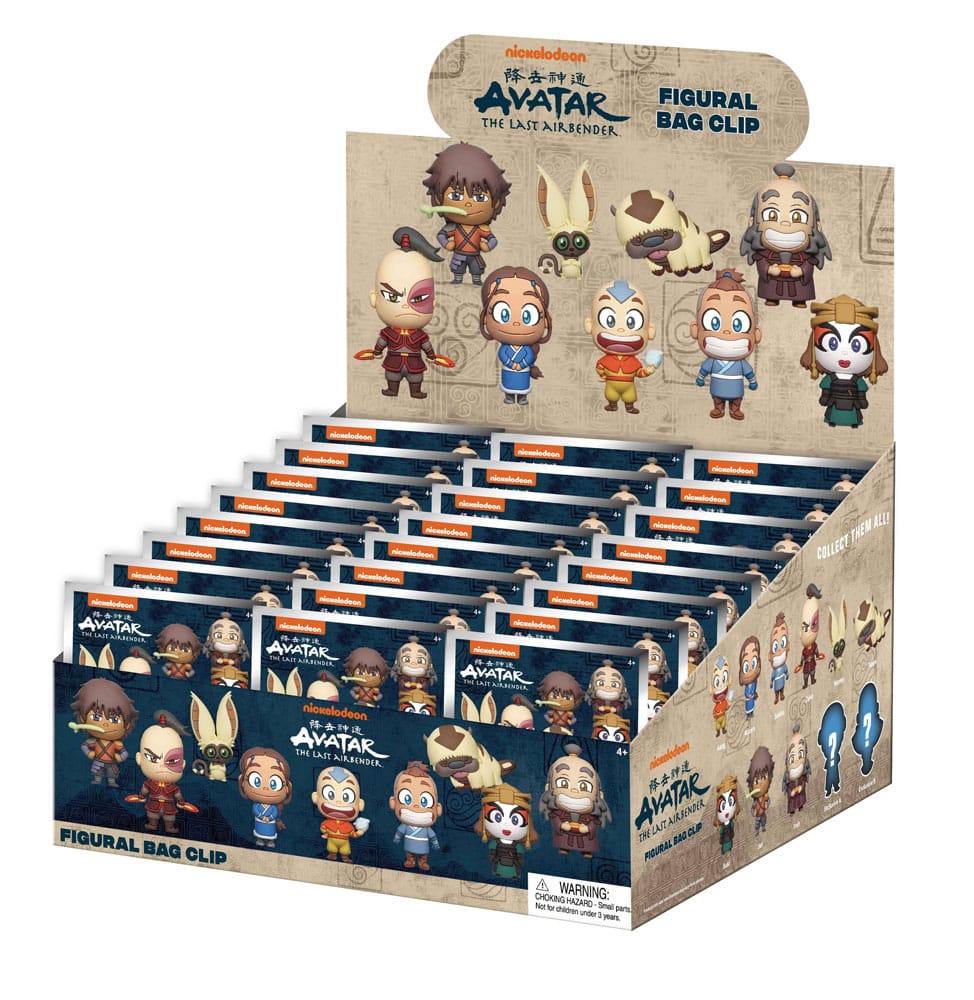 Avatar: The Last Airbender 3D PVC Bag Clips Series 1 Display (24)