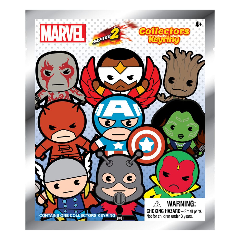 Marvel 3D PVC Bag Clips Series 2 Display (24)