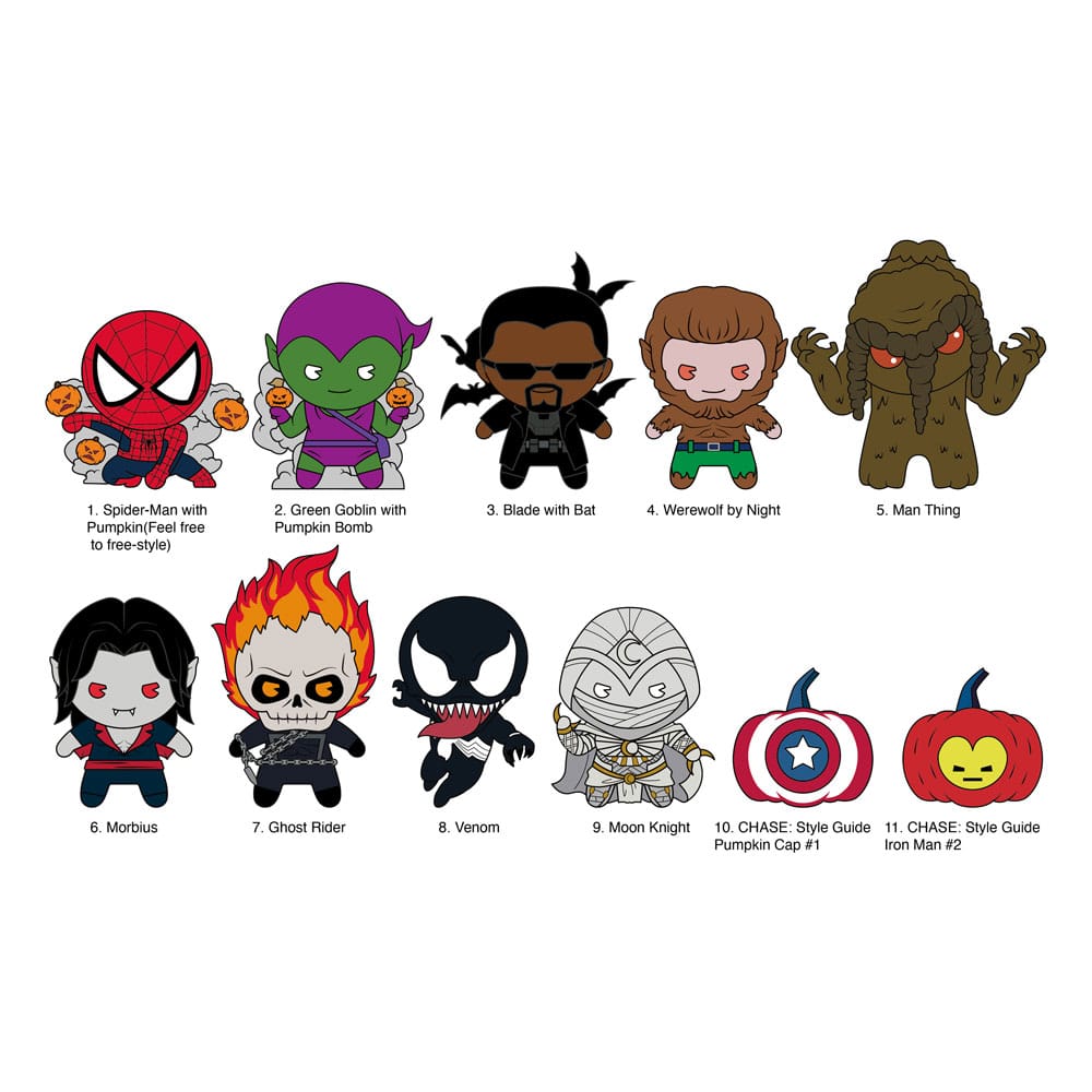 Marvel PVC Bag Clips Halloween/Strange Tales Series 1 Display (24)