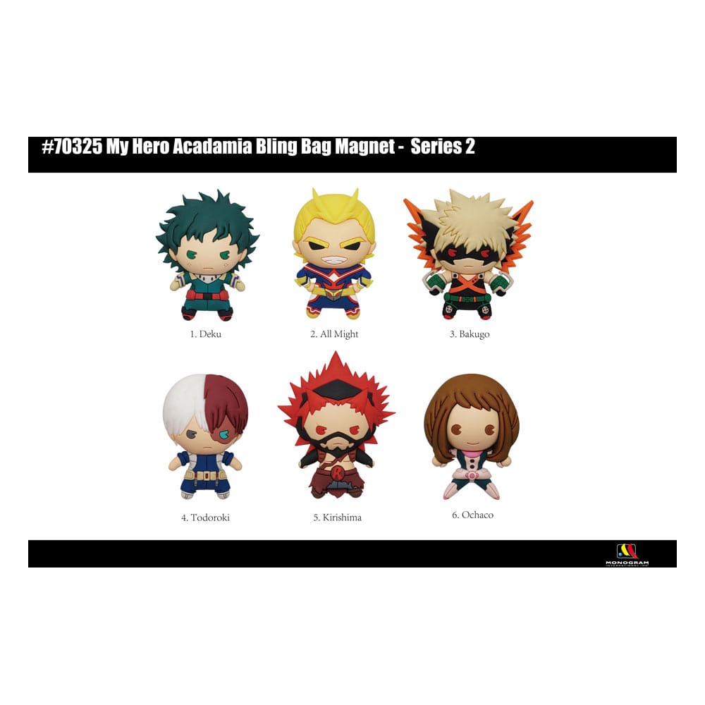 My Hero Academia 3D Magnets Series 2 Display (12)