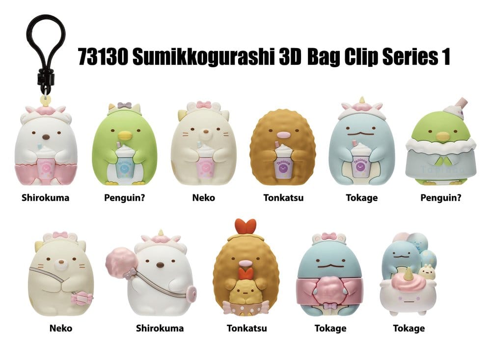 Sumikko Gurashi 3D PVC Bag Clips Series 1 Blind Bag Display (24)