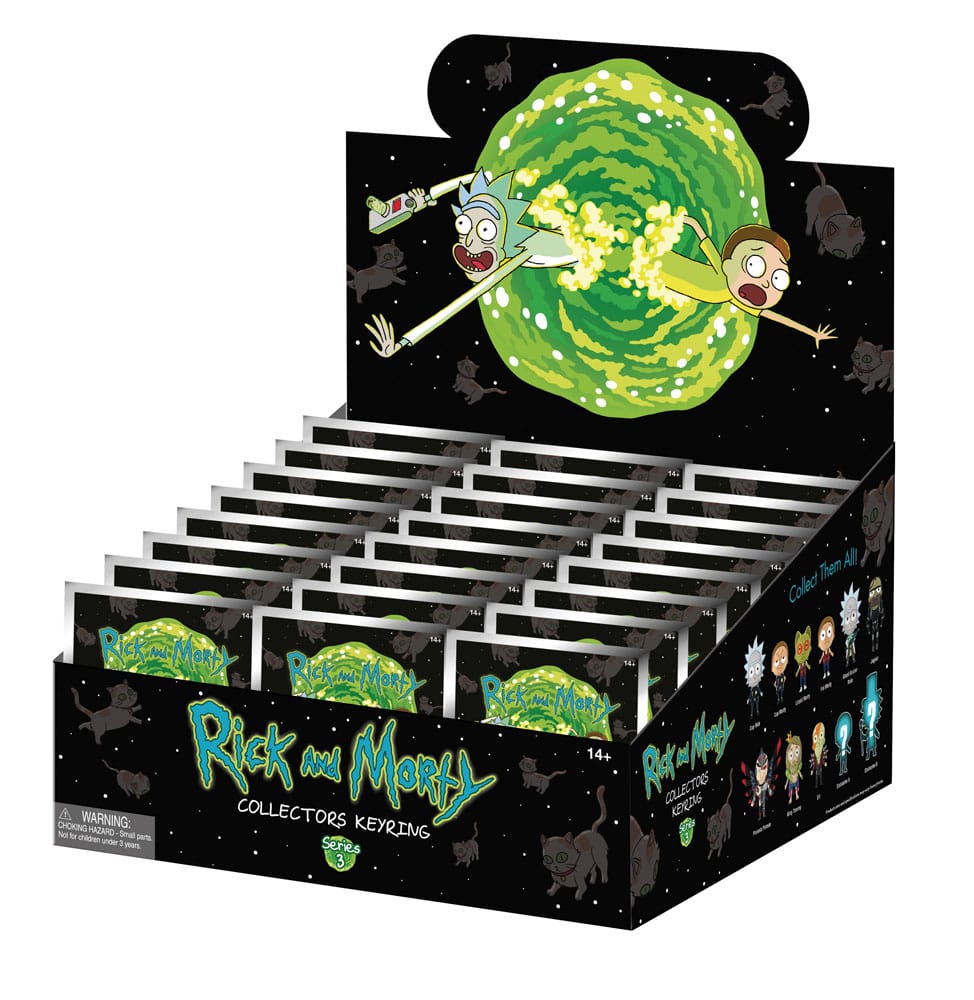 Rick and Morty PVC Bag Clips Series 3 Display (24)