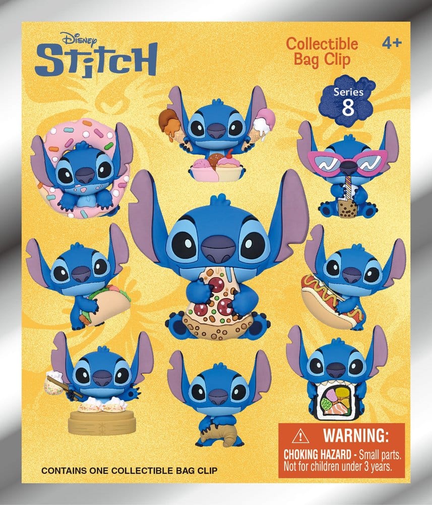 Lilo & Stitch 3D Foam Bag Clips Series 8 Display (24)