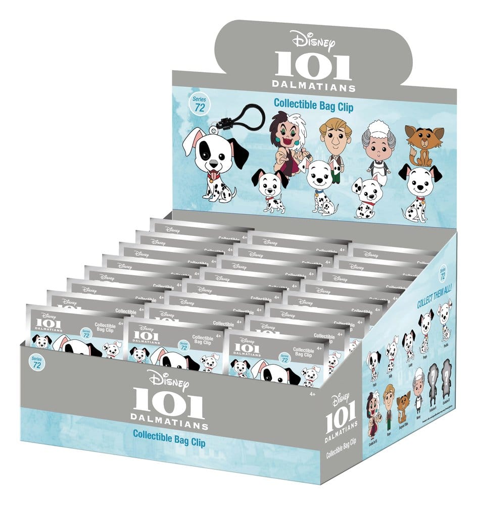 One Hundred and One Dalmatians 3D Foam Bag Clips Serie 72 Display (24)