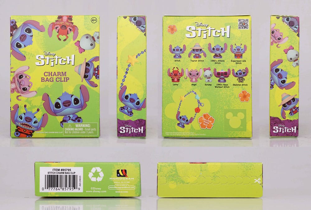 Lilo & Stitch PVC Bag Clips Stitch Charm Display (24)