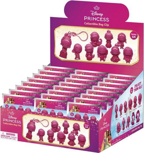 Disney Create your World 3D PVC Bag Clip Princess Series 64 Display (24)