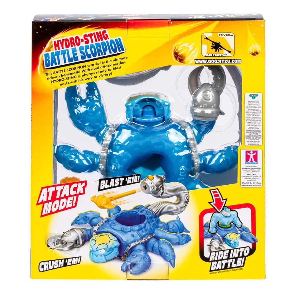 Heroes of Goo Jit Zu Meteor Madness Stretch Figure Battle Scorpion Hydro Sting 22 cm