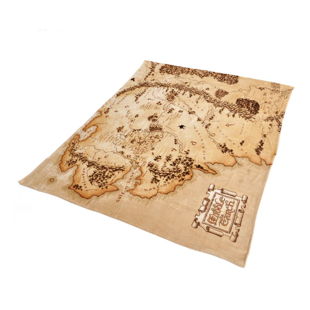 The Lord of the Rings Cozy Blanket Middleearth Map 180 x 200 cm