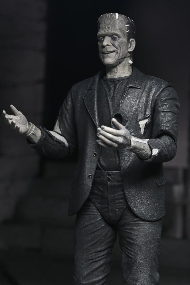 Universal Monsters 2-Pack Action Figure Bride of Frankenstein 90th Anniversary The Monster & His Mate (B&W) 18 cm