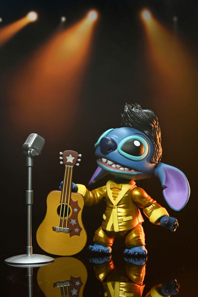 Lilo & Stitch Action Figure Ultimate Gold Suit Elvis Stitch 18 cm