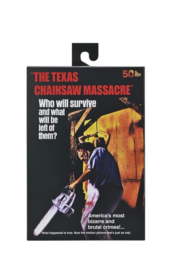 Texas Chainsaw Massacre Clothed Action Figure Leatherface 50th Anniversary 20 cm