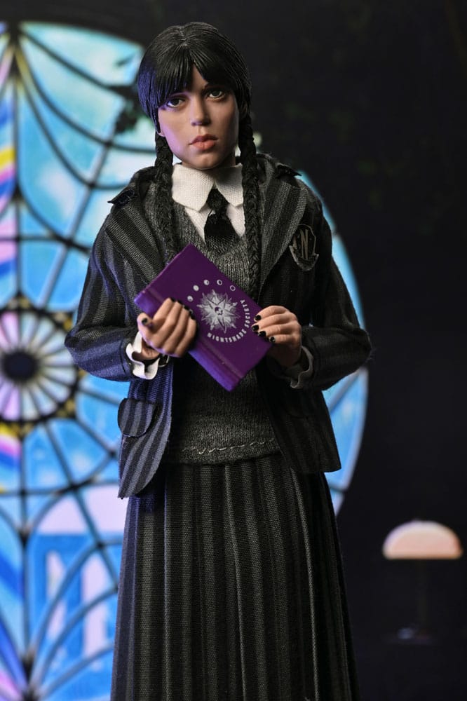 Wednesday Action Figures 2 Pack Wednesday Addams (Nevermore Uniform) and Enid 20 cm