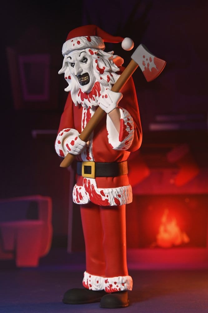 Terrifier 3 Toony Terrors Action Figure Santa Suit Art the Clown (Bloody Version) 15 cm