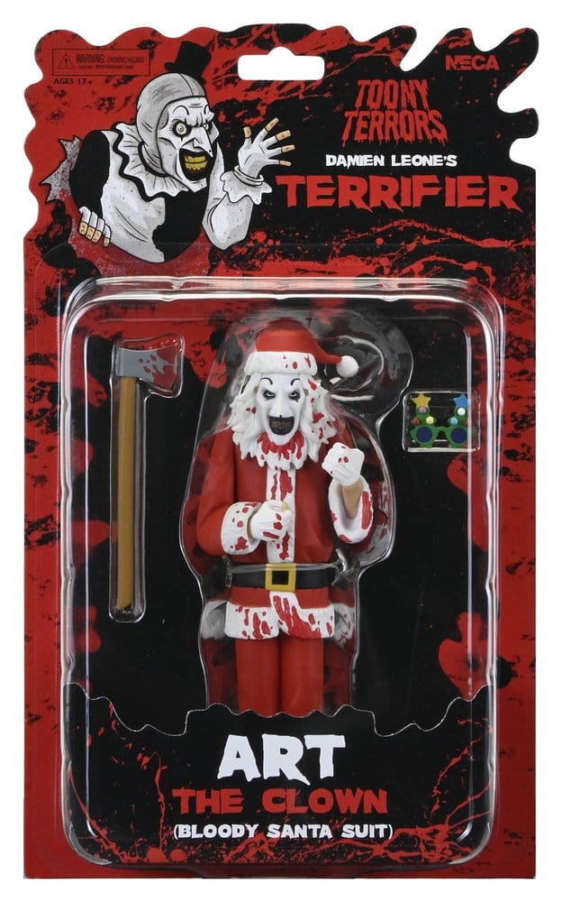 Terrifier 3 Toony Terrors Action Figure Santa Suit Art the Clown (Bloody Version) 15 cm