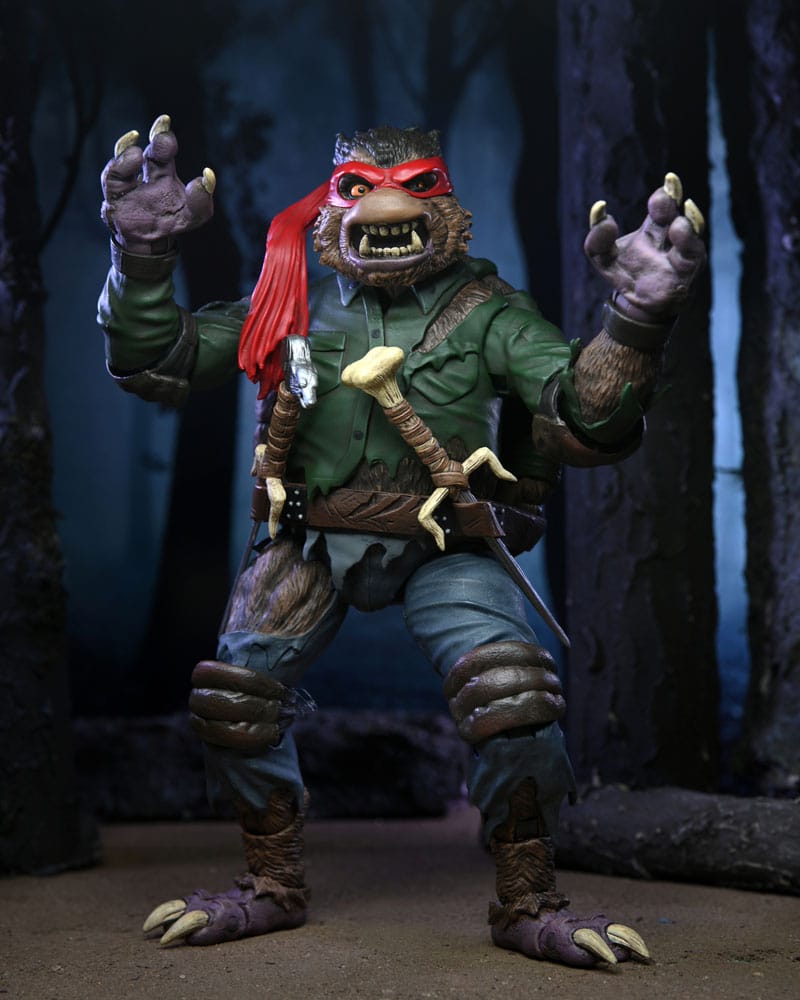 Universal Monsters x Teenage Mutant Ninja Turtles Action Figure Ultimate Raphael as The Wolfman 18 cm