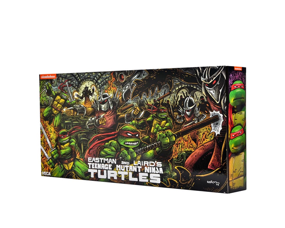 Teenage Mutant Ninja Turtles (Mirage Comics) Action Figures 4-Pack Leonardo, Raphael, Michelangelo, &amp; Donatello 18 cm