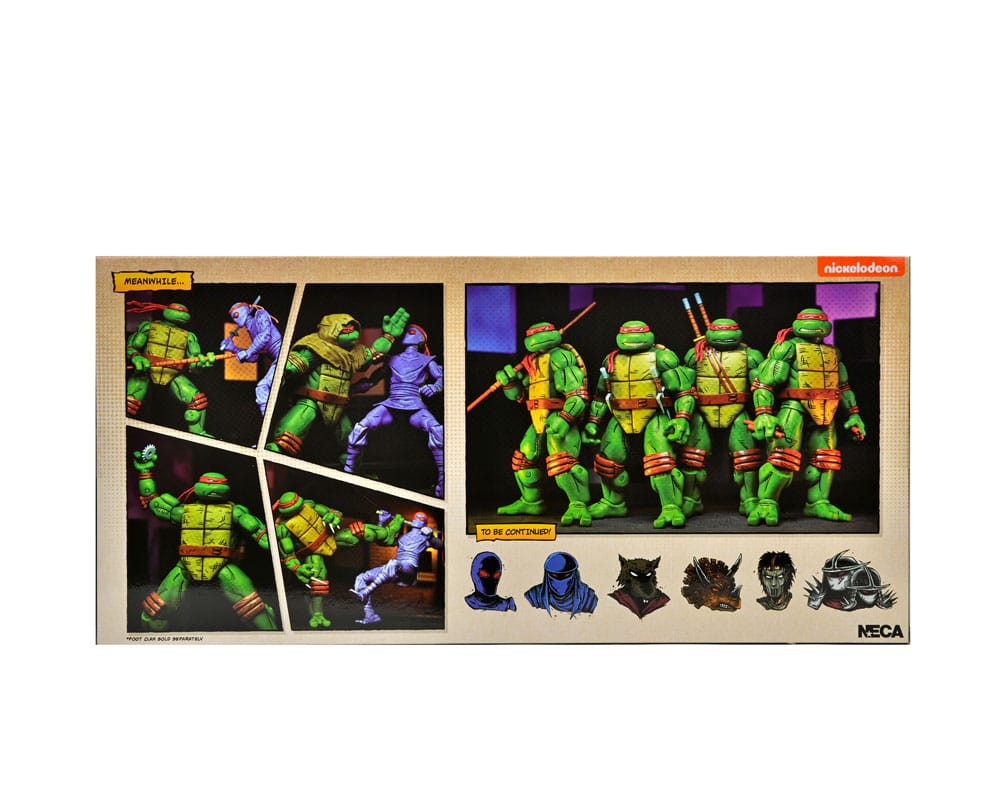 Teenage Mutant Ninja Turtles (Mirage Comics) Action Figures 4-Pack Leonardo, Raphael, Michelangelo, &amp; Donatello 18 cm