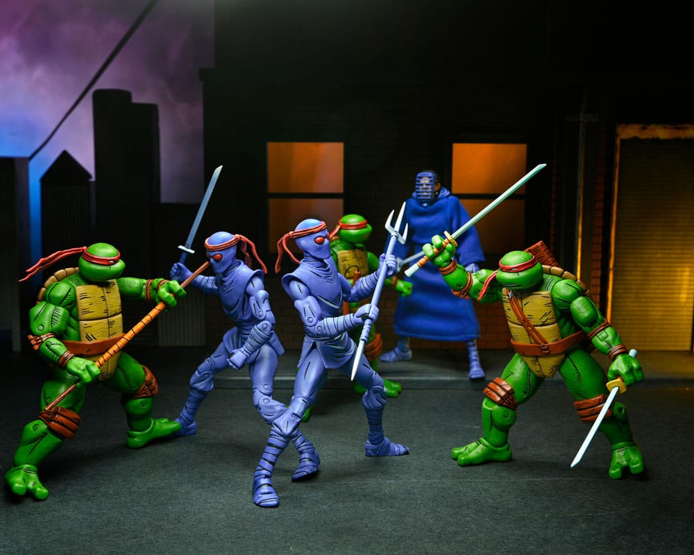 Teenage Mutant Ninja Turtles (Mirage Comics) Action Figures 4-Pack Leonardo, Raphael, Michelangelo, &amp; Donatello 18 cm