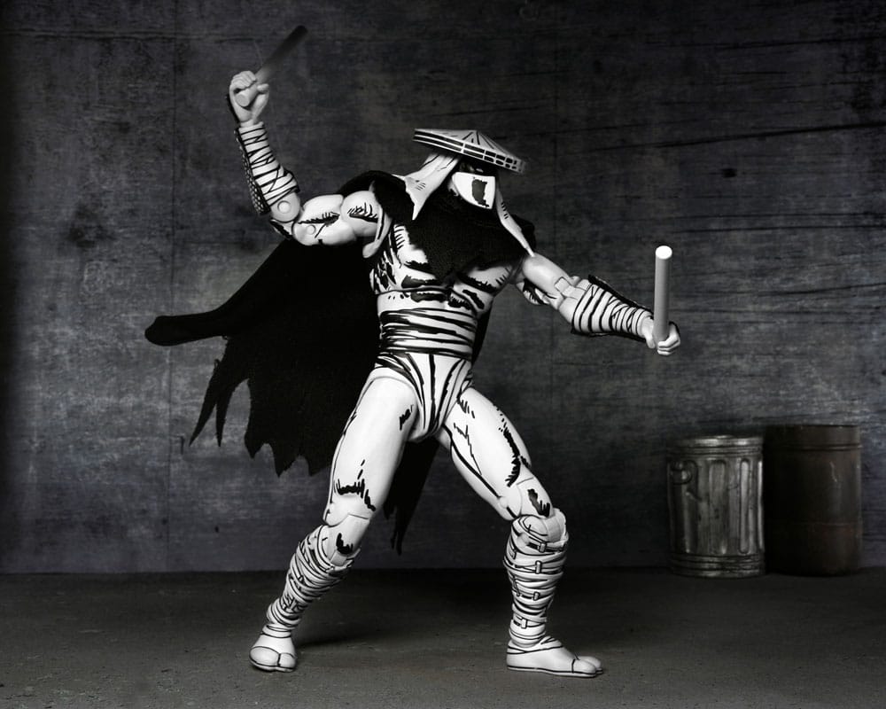 Teenage Mutant Ninja Turtles Action Figure Foot Assassin Black and White 18 cm