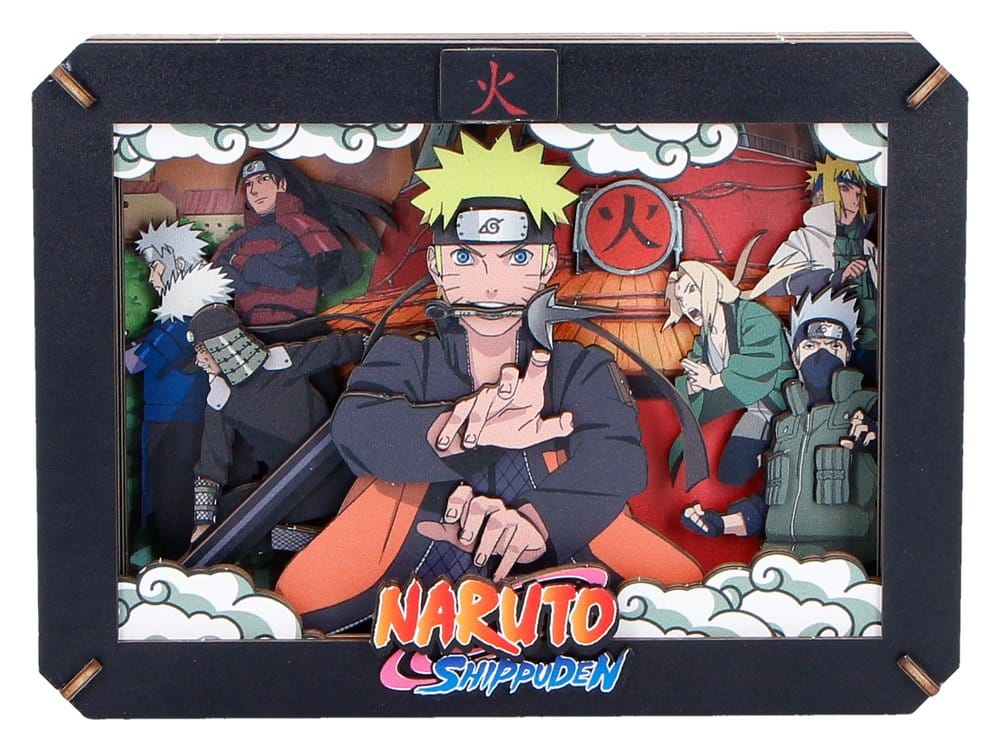 Naruto Model Kit Wooden Theatre Hokage (Medium) 10 cm