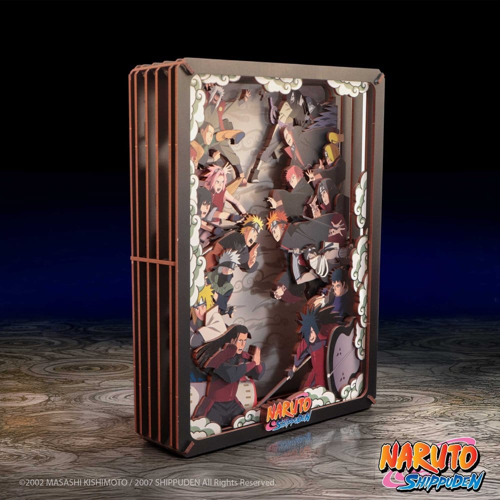 Naruto Model Kit Wooden Theatre Combat (Large) 26 cm