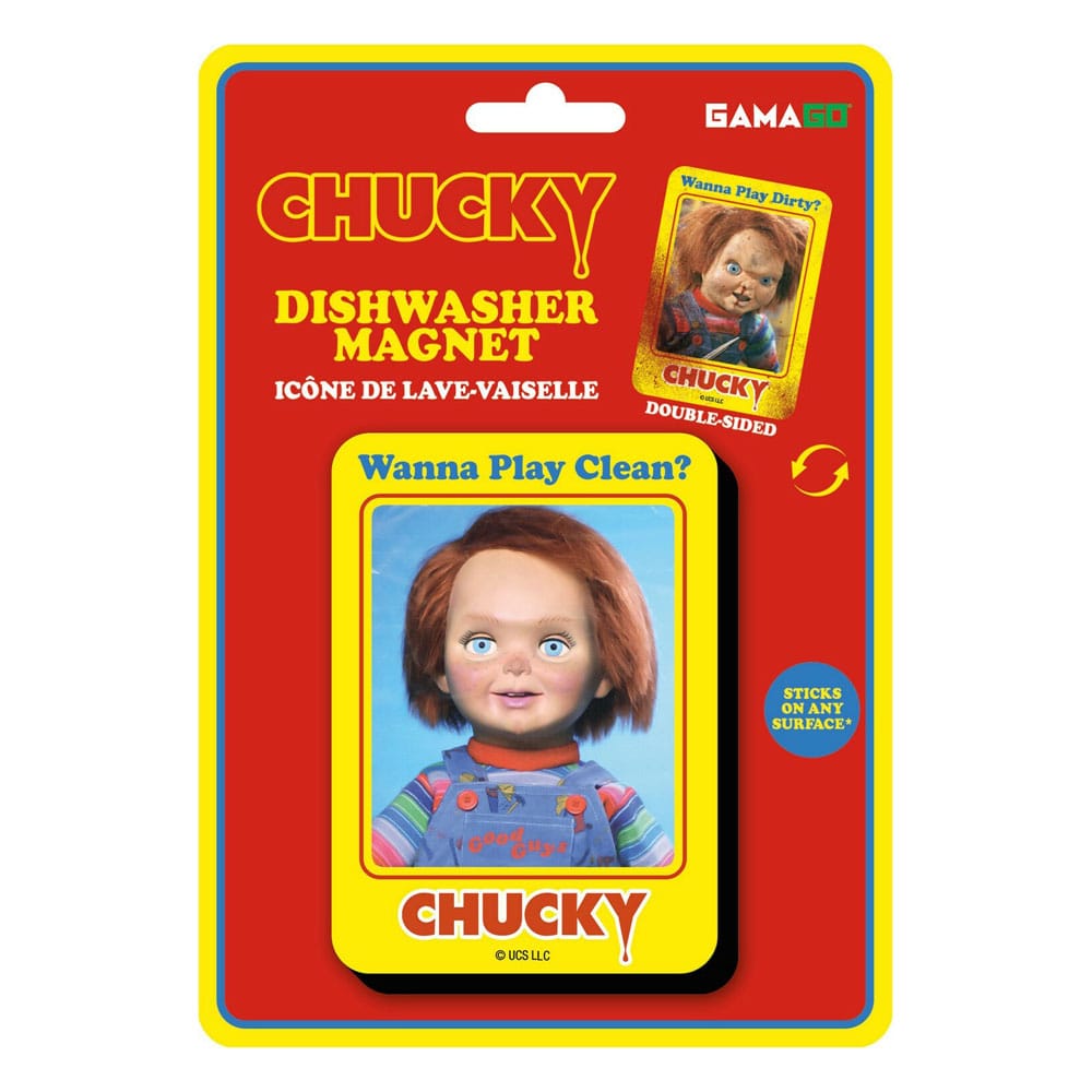 Child's Play: Chucky Clean Dirty Dishwasher Magnet