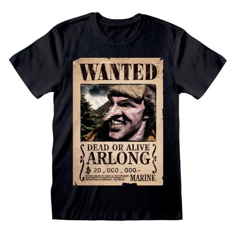 One Piece T-Shirt Arlong Wanted Poster  Size L