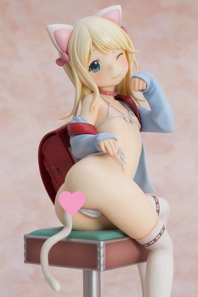 Hatsukoi Ribbon PVC Figure 1/6 Yuu White cat Ver. 25 cm