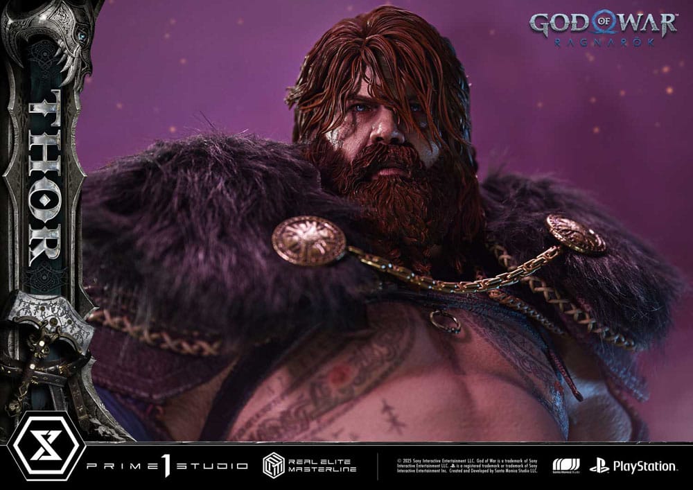 God of War: Ragnarök Real Elite Masterline Series Statue 1/3 Thor 105 cm