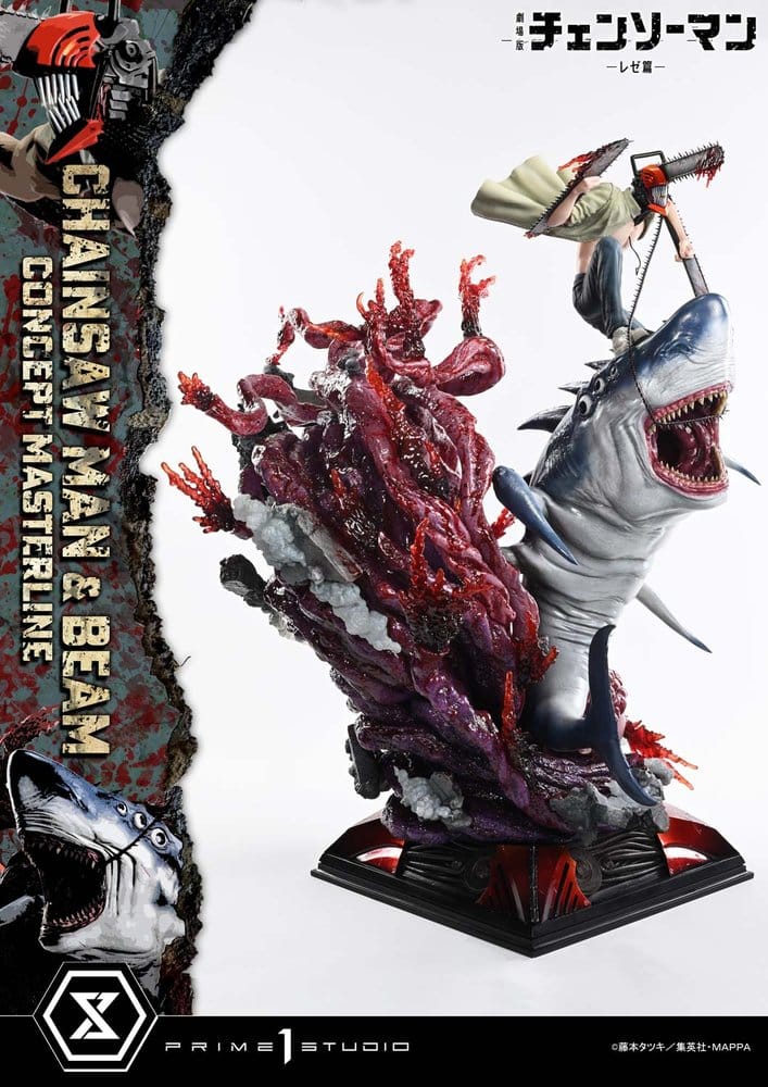 Chainsaw Man Concept Masterline Series Statue 1/6 Chainsaw Man & Beam Bonus Version 73 cm
