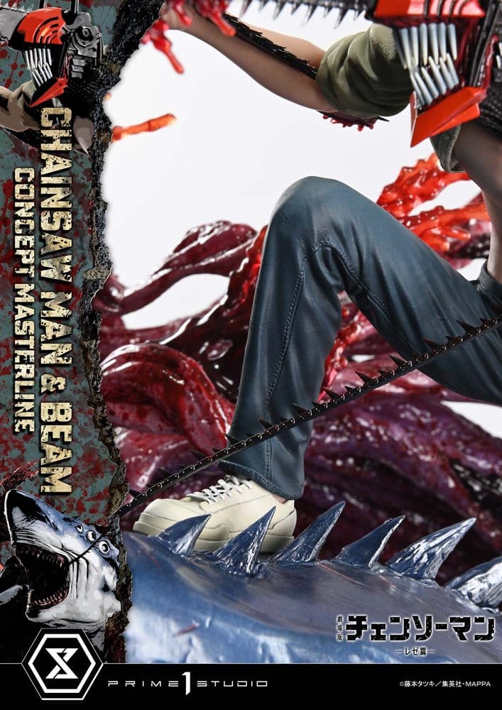 Chainsaw Man Concept Masterline Series Statue 1/6 Chainsaw Man & Beam Bonus Version 73 cm
