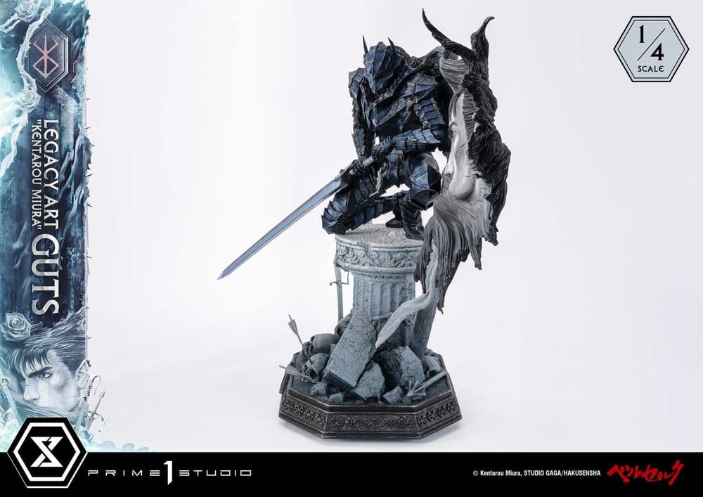 Berserk Legacy Art "Kentarou Miura" Statue 1/4 Guts 74 cm