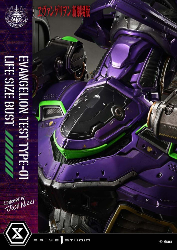 Neon Genesis Evangelion Life Size Bust 1/1 Test Type-01 (Concept by Josh Nizzi) Bonus Ver. 86 cm