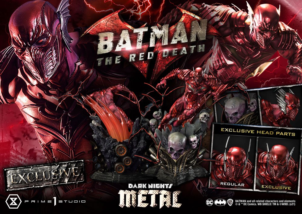 Dark Nights: Metal Statues 1/3 The Red Death & The Red Death Exclusive 75 cm Assortment (3)