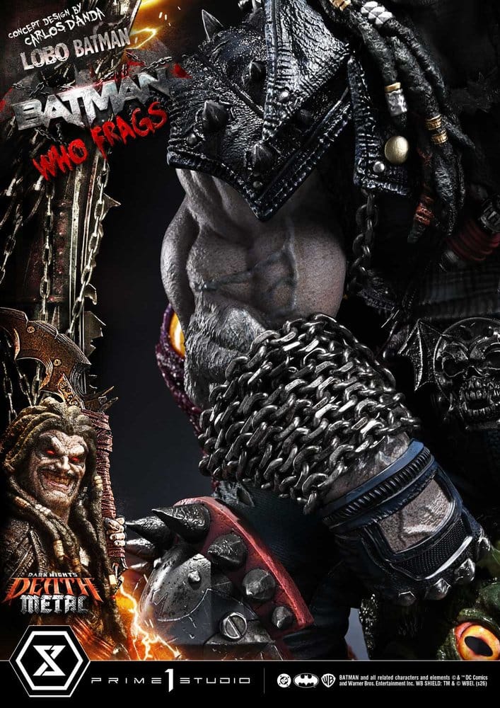 Dark Nights: Death Metal Museum Masterline Statue 1/3 Lobo Batman: Batman Who Frags 81 cm