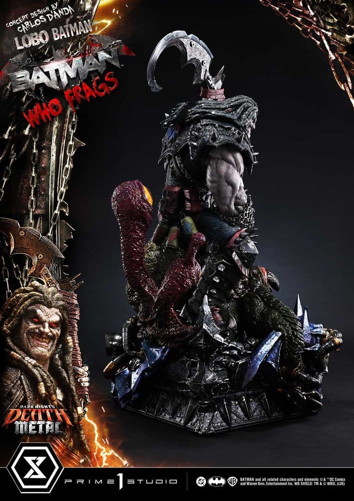 Dark Nights: Death Metal Museum Masterline Statue 1/3 Lobo Batman: Batman Who Frags Deluxe Version 81 cm