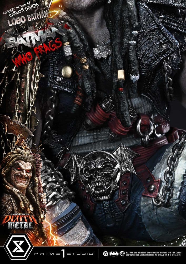 Dark Nights: Death Metal Museum Masterline Statue 1/3 Lobo Batman: Batman Who Frags Deluxe Version 81 cm