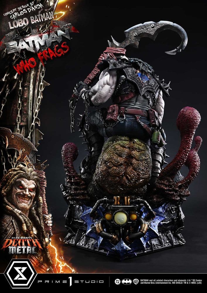 Dark Nights: Death Metal Museum Masterline Statue 1/3 Lobo Batman: Batman Who Frags Deluxe Version 81 cm